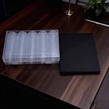 100 piezas / 30mm Cápsulas de almacenamiento de monedas transparentes Caja de protección Contenedor Soporte Caja coleccionable de monedas - Multicolor - Ver 10