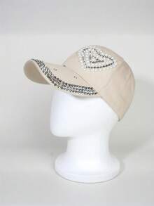 1顶新款心形棒球帽，女士百搭约会休闲遮阳帽 - 玫紅色 - 查看 19