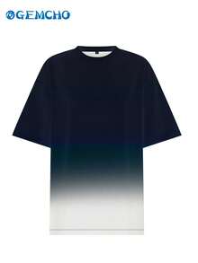 GEMCHO Women's Ombre Short Sleeve T-Shirt, Summer Top - Multicolor - View 7