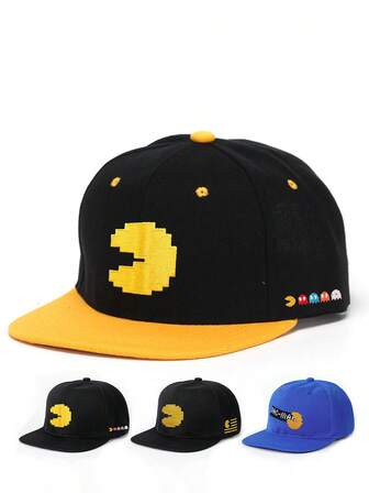 1 pezzo Cappellino da baseball con ricamo a cartone animato, di moda, per sport, regolabile, adatto per uso casual, all'aperto, viaggi, spiaggia, feste in primavera e autunno