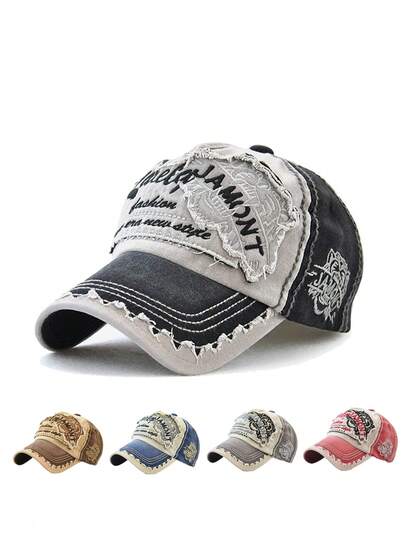 1顶棒球帽，老虎刺绣遮阳帽