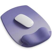 ErgoFlow Gel Wrist Rest  Pad - Ergonomic Cushion For Desk, Cute Aesthetic Computer Decor For Women; Small Pad Mat&Laptop Pads - Office, Home Support&Ergo Accessories Supplies(06Purple Ombre) - 06紫色漸層色 - 查看 2
