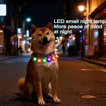 1pc/3pcs Flower/Heart Shaped Pet LED Luminous Pendant, Night Safety Anti-Lost Collar Charm, Suitable For Cats And Dogs - Multicolor - View 3