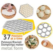 1pc 37-Hole Aluminum Alloy Dumpling Mold, Slouchy Dumpling Maker, Dumpling Forming Machine, Pie Shaper, Mini Wonton Mold Dumpling Maker - Multicolor - View 2