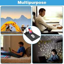 Leather Laptop  Pad With Phone & Pen Holder, Foldable Travel  Pad For Home/Schoolsss/Office (Black) - Đen - Xem 8