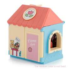 8cm Sweet, Mini, Cute Animal Flower Shop Toy House, Comes With Stickers, DIY Decorations And Companion Toys, Helps Develop Children's Various Skills
