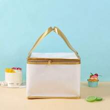 Thick Insulated Cake Delivery Bag, Leak-Proof Waterproof Thermal Bag For Takeout, Hot Pot, Milk Tea, Seafood, Portable Cake Storage Bag, Kitchen Supplies - White - View 4