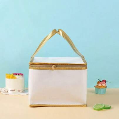 Bolsa aislada gruesa para entrega de pasteles, bolsa térmica a prueba de fugas y resistente al agua para comida para llevar, olla caliente, té con leche, mariscos, bolsa portátil para almacenamiento de pasteles, suministros de cocina