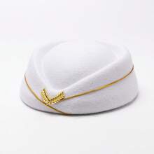 5pcs Flight Attendant Costume Accessories Set, Including Stewardess Hat, Gloves, Scarf And Brooch, Suitable For Christmas, Halloween Costume Parties, Dance Events, Music Festivals And New Year Outfits - Multicolor - View 13