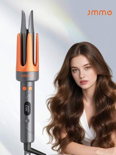 JMMO HAIR One-Touch Instant Hair Curler, Electric Automatic Curling Iron, 32mm Large Wave Curls, 4 Adjustable Temperatures, Fast Heating & 2-Way Rotation, Auto Shut-Off, Anti-Scald, Curly Hair For Hair Styling Graduation Birthday Holiday Graduation Birthday Holiday Holiday Summer Fall Autumn Women Makeup Cosmetic Wedding Party Beach Travel Camping Outdoors School Campus, Easy To Use-UK Plug
