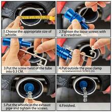 Turbo Blow Off Valve Simulator, Universal Aluminum Exhaust Pipe Simulator For Cars And Motorcycles, Metal Turbo Blow Off Valve Sound Effect, Easy-To-Install Mechanical Exhaust Pipe Whistle Plug-In, Upgrade Car Enthusiasts'' Performance And Appearance - A - View 7