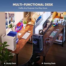 Computer Desk, 31 Inch Small Home Office Desk For Small Spaces, Modern Simple Style For Home, Office, Study, Writing - 棕色 - 查看 6