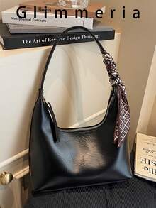 Minimalist Commuter Underarm Bag, New Fashionable Versatile Handbag & Shoulder Bag, Popular Trending Model - Black - View 1