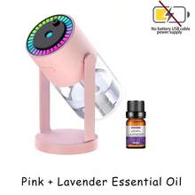 1pc Rotating Starry Sky Air Humidifier & Aroma Diffuser, 280ml, Compact & Quiet, Suitable For Women's Skincare Hydration, Bedroom, Car And Home Humidification, No Battery Required