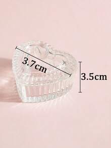 Klimonla 1pc Heart Shaped Nail Art Pen Cleaning Cup,Nail Supplies,Nail Tools,Nail Art Tools,Back To School,Nails,Nail Tools For Press On Nails - Clear 2 - 查看 7