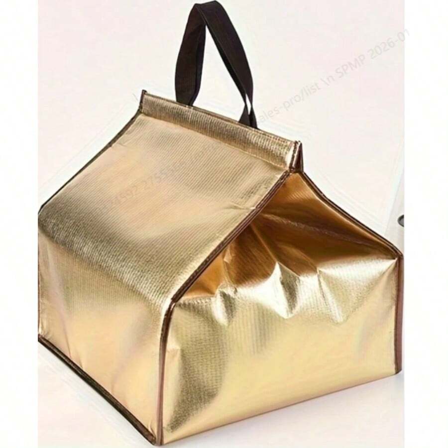 Thick Insulated Cake Delivery Bag, Leak-Proof Waterproof Thermal Bag For Takeout, Hot Pot, Milk Tea, Seafood, Portable Cake Storage Bag, Kitchen Supplies - White - View 1