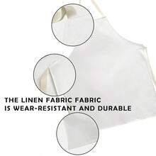 Happy Eid Mubarak Printed Sleeveless Polyester Apron, Unisex Household Kitchen Baking Apron, Fabric, Suitable For Ramadan Celebration, Holiday Apron | Celebration Design | Apron. - Multicolor - View 5