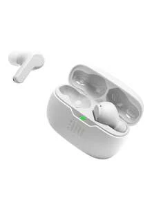 JBL Wave Beam True Wireless Earbuds, Deep Bass Sound, Semi-In-Ear Lightweight Design For All-Day Comfort, Battery Life Of 32 Hours, IP54 Waterproof, Dual Device Connection, Touch Control & Voice Assistant​ - White - View 3
