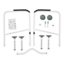 Toilet Safety Frame,Toilet Frame For Disabled And Elderly, Sturdy, Safety Rails, Free Standing, Disabled Toilet Support Frame, Height And Width Adjustable Toilet Rails, Toilet Surround Safety Frame - White - View 10