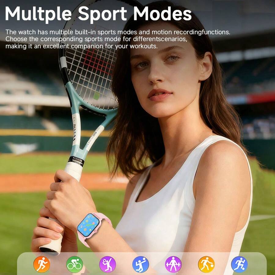 Large Capacity Battery Smart Sports Calling Watch - Low Power Consumption, Bluetooth Enabled, Call & Music Playback, Compatible With IOS & Android - Multicolor - View 1