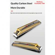 weixiang 1pc Professional Nail & Foot Care Tool, Sharp Nail Clipper For Fingers & Toes, High Carbon Steel Zinc Alloy Cuticle Trimmer With Safety Rivet, Handcrafted Precision Blade And Built-In File, Ergonomic Design, Christmas Gift