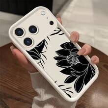 Lotus phone case suitable for  17 16 16E 15 14 13 12 11 Pro Max 17 Air 16 Plu silicone all inclusive protection anti slip and anti fall soft case - SKU2-loto - Ver 2