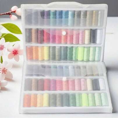 39 Renkli Dikiş İpliği Seti, 200 Yard Polyester İplik Kiti, 402 Çok Amaçlı Premium El Dikiş İpliği Çeşitleri