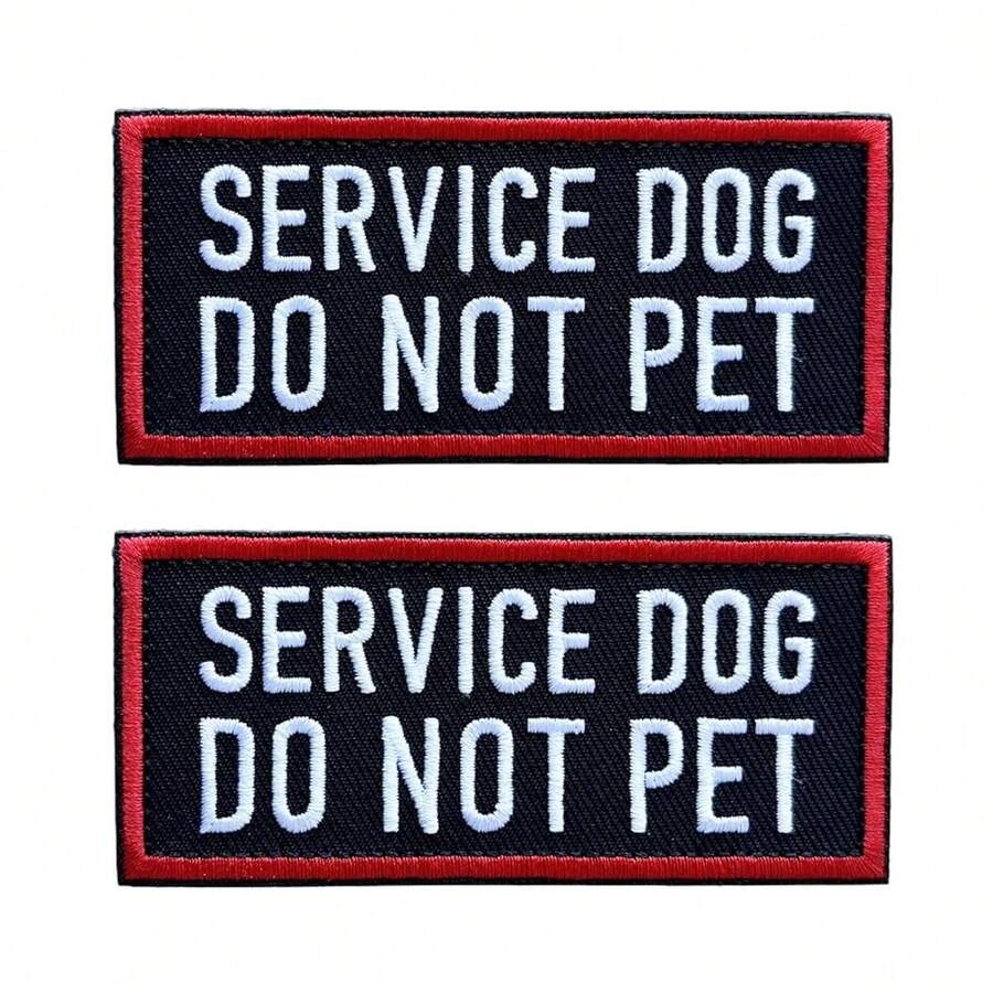 Patches Removable Tactical Hook Loop Harness Embroidered In Training Patch Do Not Pet WorFKing Dog Patch For Vest Harnesses Collars Leashes,StyleA - StyleA - View 1
