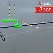 AVLCOAKY 3pcs/Set Fish Bite Alarm, Fish Bite Alarm Accessories, Transparent Fishing Rod - Multicolor - View 2