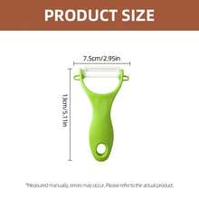1/4pcs Ceramic Peeler - Multi-Functional Fruit & Vegetable Peeler With Ergonomic Handle, Sharp Rust-Resistant Kitchen Tool Compatible With Apples, Potatoes, Carrots, Cucumbers - Perfect For Home Cooking & Baking, Vegetable Peeler, Sleek Kitchenware, Smooth Finish, Potato Peeler, Fruit And Vegetable Peeler - Green Ceramic Planer - View 3