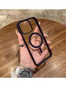 透明磁吸手机壳，兼容 17 Pro Max、16、15、14、13、12、11 Pro Plus Max、Mini 7、8、SE、16e、7P、X、XR、Xs Max，防震保护套，兼容三星 S25 Ultra、S24 Ultra、S23 FE、S22+ - 黑色 - 查看 3