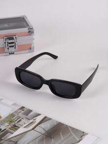 2pcs Y2K Style Square Frame Cute Unisex Fashion Glasses - Multicolor - View 3