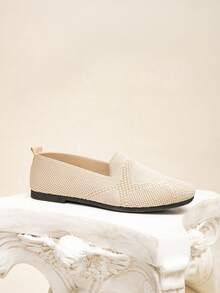 Women & Teen Girls' Outdoor Casual Fashionable Breathable Flat Shoes - Apricot - View 2