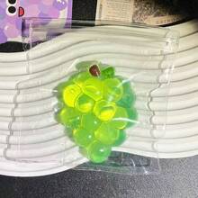新款高品质水晶葡萄挤压玩具，透明减压玩具，吊坠及桌面装饰，紫色葡萄办公指尖玩具 - 彩色 - 查看 8
