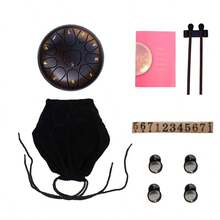 11-Inch D-Tuned Ethereal Drum, Healing Drum, Percussion Instrument - Bronze - View 6