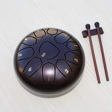 11-Inch D-Tuned Ethereal Drum, Healing Drum, Percussion Instrument - Bronze - View 7
