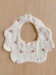 5条装婴儿围兜，柔软棉纱口水巾，防水婴儿拍嗝巾，新生儿喂养围巾