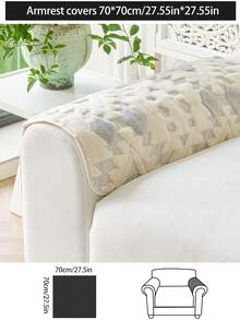 1件加厚绒面沙发垫套,现代简约防滑沙发座垫保护套,防尘可水洗,柔软不易褪色,宠物友好,适用于卧室、办公室、客厅、L型沙发和1-4人沙发,浅灰色 - 淺灰色 - 查看 19