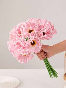 MEHELANY 4/1pc Pink Artificial Poppy Flower, Real Touch PU Material Poppy Flower Stem For Outdoor Wedding Party Office Home Decoration DIY Bouquet, Spring And Summer Bulk Fake Flower Centerpiece, Bridal Shower Decoration Arrangement - Pink - View 4