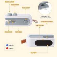 CYPNSelladora de Bolsas Plásticas Sellador de Bolsas Mini Portatil 2 en 1 Recargable por USB-C Máquina Selladora Máquina Selladora Termica para Bocadillos y Almacenamiento de AlimentosFashion - 219750908 - Ver 4
