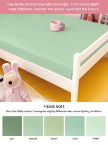 1 件纯色儿童床笠，9.84 英寸/25 厘米深口袋设计，完美贴合大多数床垫。色彩鲜艳多样，可机洗，适用于宿舍/客房/宿舍楼（不含枕套），通过 Oeko-Tex 认证