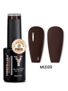 YOKEFELLOW 凝胶指甲油，10毫升，粉色、棕色、珊瑚色、橙色、焦糖色，卡纳莱色系，可卸除，UV/LED灯，适用于美甲沙龙和DIY美甲。 - 彩色 - 查看 14