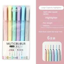Bút dạ quang hai đầu Morandi Retro, bút vẽ màu Kawaii, bút dạ quang màu pastel, bút huỳnh quang, đồ dùng văn phòng phẩm dễ thương cho sổ kế hoạch và năm học mới. - Morandi Retro - Xem 10