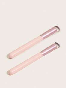 Bộ cọ trang điểm nữ 5/3/1 món, đầu cọ màu nâu, cọ che khuyết điểm giá rẻ, hàng giá rẻ, quà tặng. - Màu Hồng  Dưa hấu - Xem 3