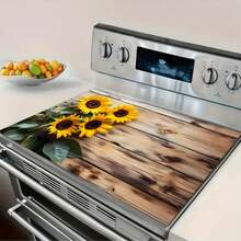(Best Seller!!!) 1pc Flat Stove Protector Mat And Non-Slip Heat Resistant Stove Cover Pad, Suitable For Induction Cooktop, Glass Stove And Multi-Purpose Anti-Scratch Mat, Best Choice For Oven, Washing Machine, Dryer And Kitchen Decor. - Multicolor - View 14