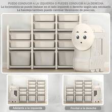 Organizador Infantil De Juguetes Cesta De Juguetero Para Sala O Dormitorio - Blanco - Ver 6