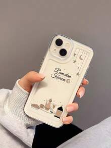 Ramadan Mubarak Calligraphy, Ramadan Holiday Traditional Teapot & Dates, Islamic Style Eid Al-Fitr Gift, Transparent Anti-Fall Soft Shell Phone Case Compatible With Apple 17/17Pro/17ProMax/17Air/16/16Plus/16Pro/16ProMax