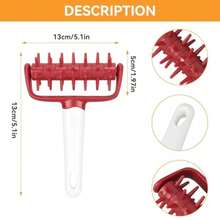 CYPNRodillo Para Masa De Pizza Rodillo De Plastico Para Masa Rodillo De Pastelería Con Picos Herramienta Para Amasar Pizza Matador De Burbujas De Masa De Pizza Rodillo De Pizza Con Pinchos Para El HogarFashion - 219619413 - Ver 3