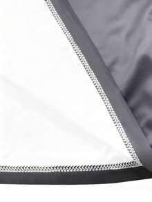 大码男士时尚黑白涂鸦印花 T 恤 - 黑色 - 查看 3