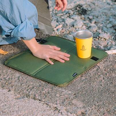 Cojín plegable para exteriores, cojín grueso impermeable y antihumedad para picnic, colchoneta de camping portátil de primavera